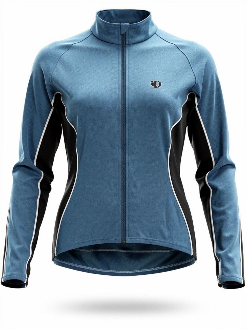 Pearl Izumi Size L Womens Blue Cycling Back Pocket Stretch Full Zip Jacket